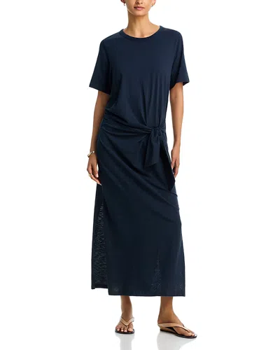Rag & Bone Slub Tee Midi Dress In Blue