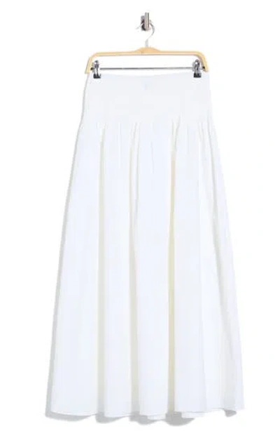 Rag & Bone Sly Cotton Poplin Maxi Skirt In White