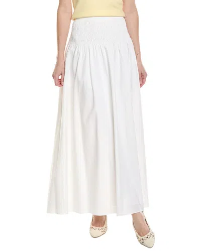Rag & Bone Sly Poplin Skirt In White