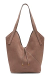 Rag & Bone Small Alix Carryall Suede Tote In Burgundy