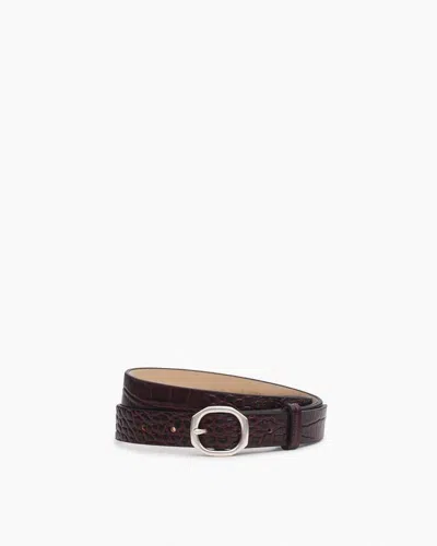 Rag & Bone Small Audrey Leather Belt In Brown