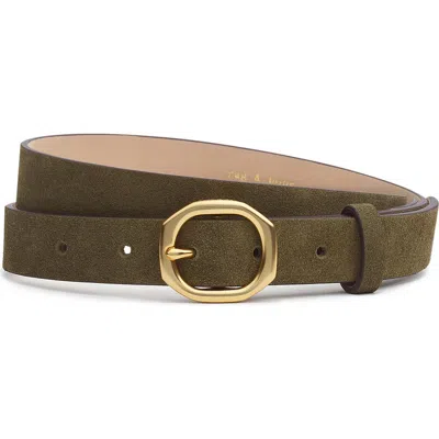 Rag & Bone Small Audrey Suede Belt In Brown