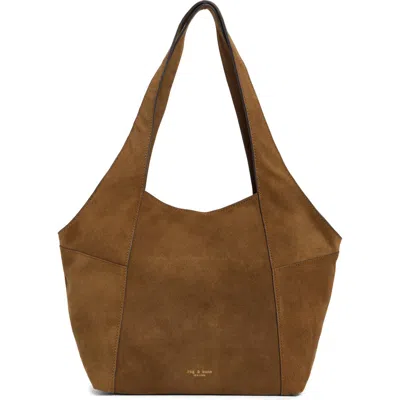 Rag & Bone Small Brayton Suede Shopper In Brown