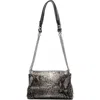 Rag & Bone Small Chelsea Flap Snake Embossed Leather Convertible Shoulder Bag In Multi