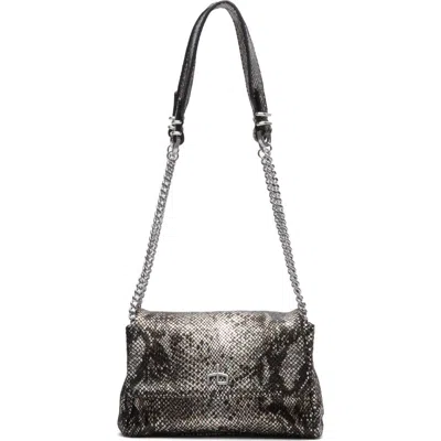 Rag & Bone Small Chelsea Flap Snake Embossed Leather Convertible Shoulder Bag In Multi