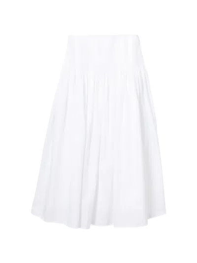 Rag & Bone Smocked Pleated Skirt In Animal Print