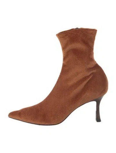 Pre-owned Rag & Bone Sock Boots In Orange