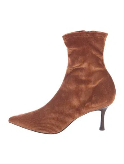 Pre-owned Rag & Bone Sock Boots In Orange