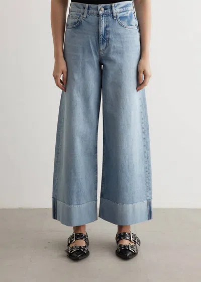 Rag & Bone Sofie Crop Jean With Cuff In Mari In Blue