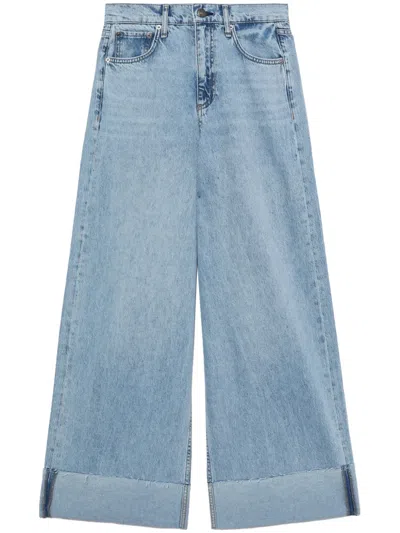 Rag & Bone Weite Sofie High-rise-jeans In Blau