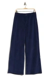 Rag & Bone Sofie High Waist Wide Leg Corduroy Pants In Blue