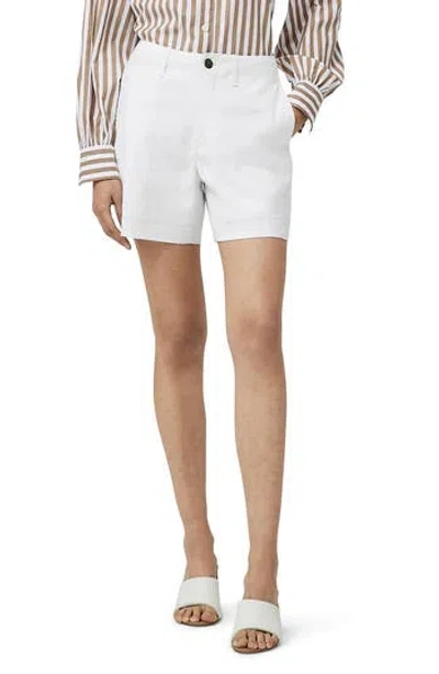 Rag & Bone Sofie Linen Blend Shorts In White