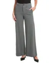 Rag & Bone Sofie High Waist Wide Leg Ponte Knit Pants In Gray
