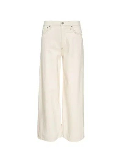 Rag & Bone Sofie Wide-leg Jeans In White