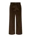 Rag & Bone Solid Color Casual Trousers In Brown