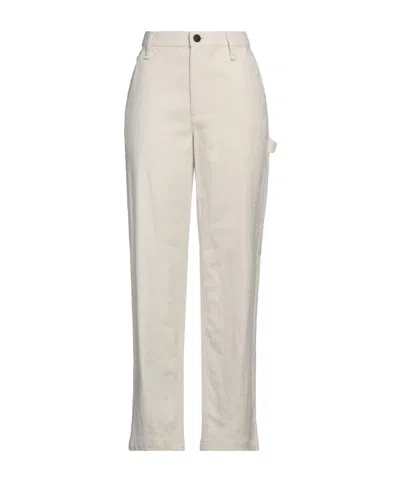 Rag & Bone Solid Color Casual Trousers In White