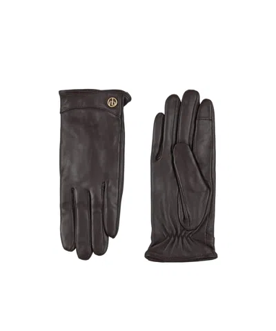 Rag & Bone Solid Color Gloves In Brown
