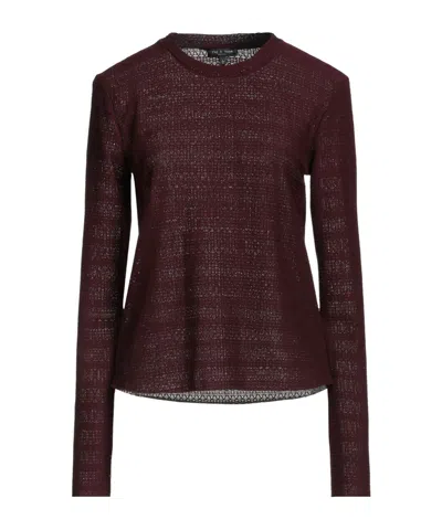 Rag & Bone Solid Color Knit Top In Brown