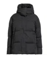 Rag & Bone Solid Color Puffer Jackets In Black