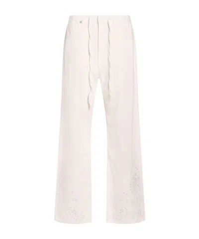 Rag & Bone Solid Color Straight-leg Trousers In Pink