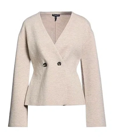 Rag & Bone Solid Color Stretch Cardigan In Neutral