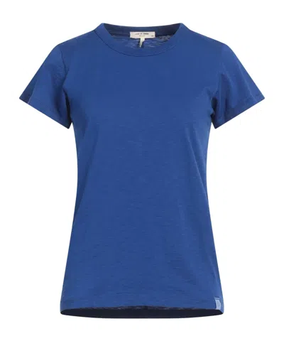 Rag & Bone Solid Color T-shirt In Blue