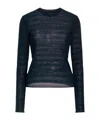 Rag & Bone Solid Color Versatile Knit Sweater In Blue