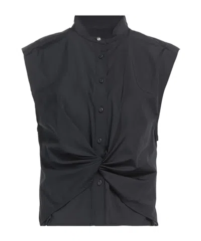 Rag & Bone Solid Colour Shirts In Black