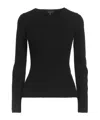 Rag & Bone Solid Color Long-sleeve Knit Top In Black
