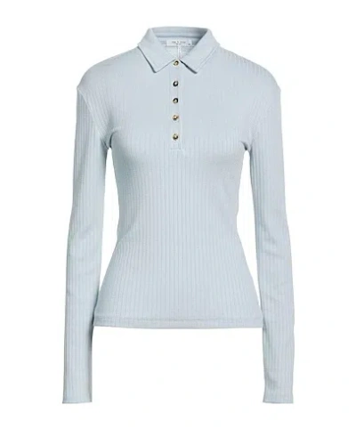 Rag & Bone Solid Stretch Knit Sweater In Blue
