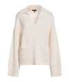 Rag & Bone Solid Wool Knit Sweater In Neutral