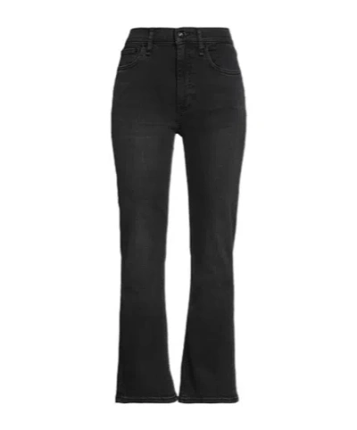 Rag & Bone Solid-color Boot-shaped Jeans In Black