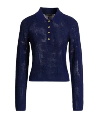 Rag & Bone Solid-color Lightweight Knitted Sweater In Blue