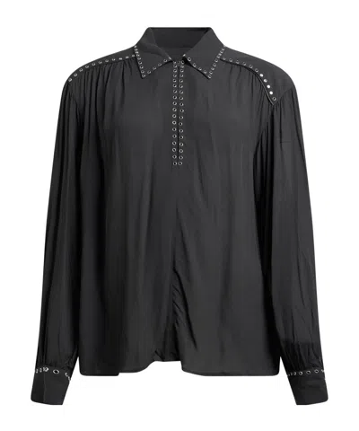 Rag & Bone Solidcolor Longsleeve Shirt In Black