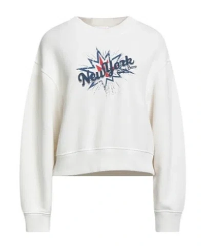 Rag & Bone Solid-color Printed Sweatshirt In White
