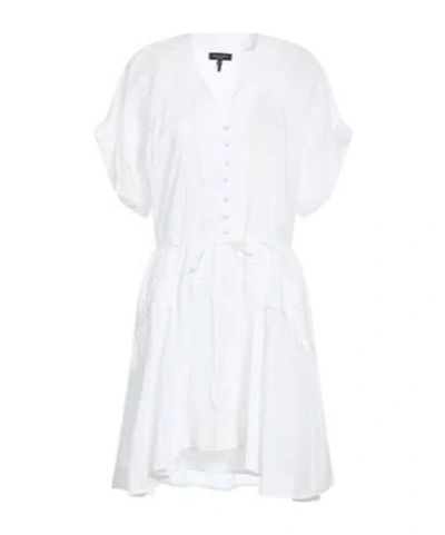 Rag & Bone Solid-color Short-sleeved Dress In White