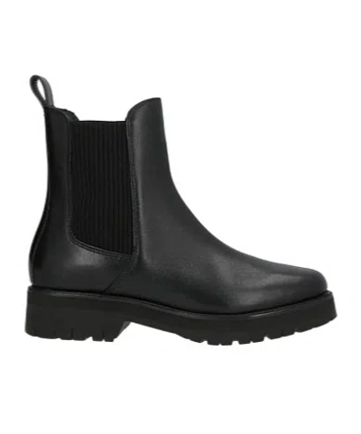 Rag & Bone Solid-colored Leather Chelsea Boots In Black