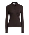 Rag & Bone Solid-colored Long-sleeved Knitted Sweater In Brown