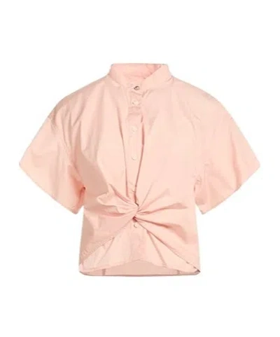 Rag & Bone Solid-colored Short-sleeved Top In Pink