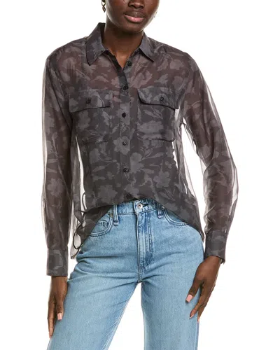 Rag & Bone Sonica Printed Shirt In Animal Print