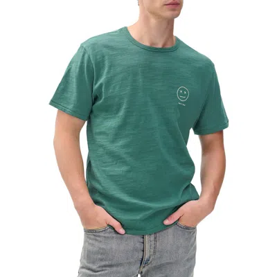 Rag & Bone Sour Face Embroidered Graphic T-shirt In Green