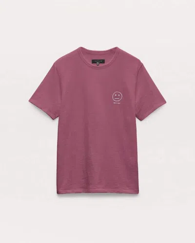 Rag & Bone Sour Face Embroidered Tee In Multi