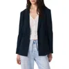 Rag & Bone Spencer Linen Blend Blazer In Blue