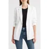 Rag & Bone Spencer Linen Blend Blazer In White