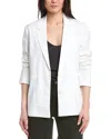 Rag & Bone Spencer Linen Blend Blazer In White