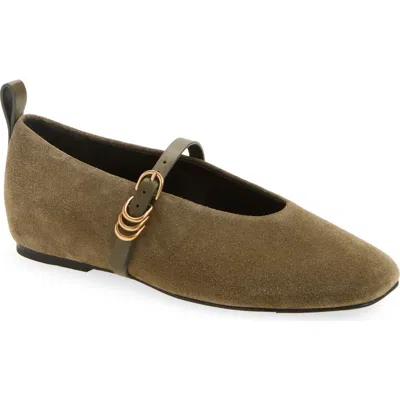 Rag & Bone Spire Mary Jane Flat In Green