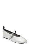 Rag & Bone Spire Mary Jane Flat In Silver