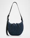 Rag & Bone Spire Mini Quilted Denim Hobo Bag