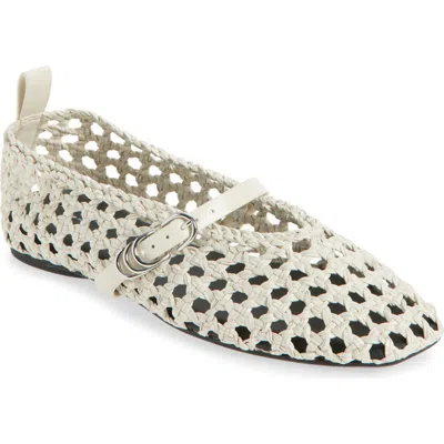 Rag & Bone Spire Woven Mary Jane Flat In Multi