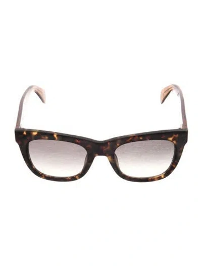 Pre-owned Rag & Bone Square Gradient Sunglasses In Black/brown